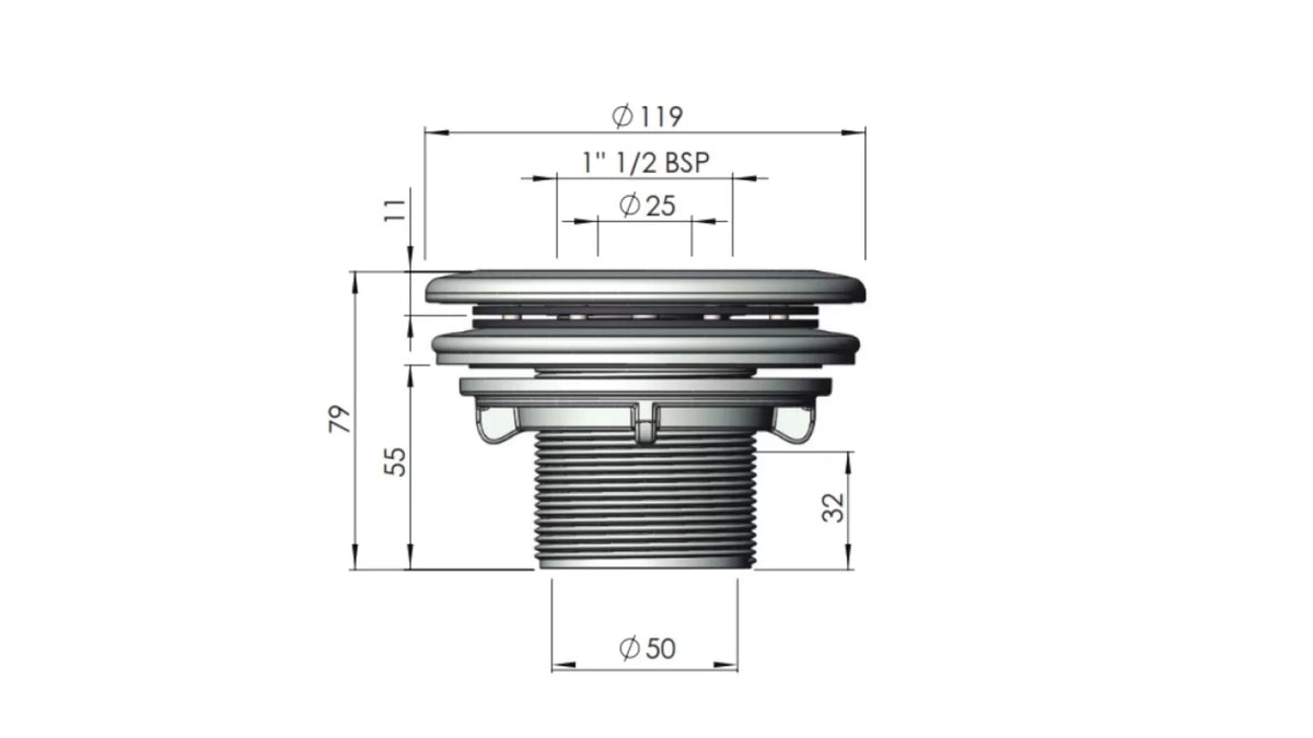 Duza Retur cu Filet pentru Liner/Perete